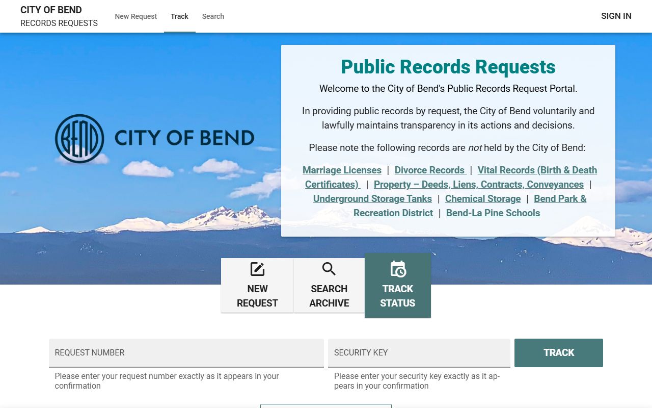 Bend phone directory city resource portal for public records